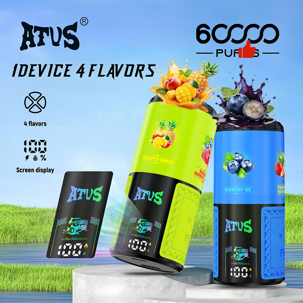 ATVS 60 000 Slukk: Intelligens 4-az-1-ben E-cigaretta