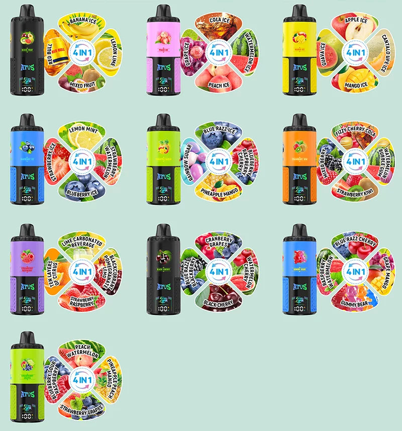 ATVS 60 000 Slukk: Intelligens 4-az-1-ben E-cigaretta
